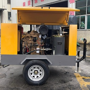 Haute qualité 18 bar 25 bar <span class=keywords><strong>700</strong></span> CFM haute pression Cumins Portable moteur Diesel compresseur d'air à vis avec roue pour l'exploitation minière - Product Image 5