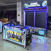 Machine d'arcade de tir à double joueur avec système de récompense, simulateur à monnayeur, comptage automatique, tir de ballons au laser infrarouge