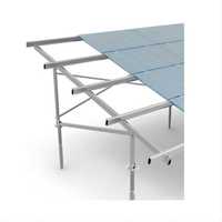 Panel Pv surya Universal struktur sistem pemasangan tanah aluminium dengan alas bedak sekrup tanah