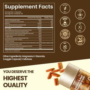 Cápsulas de Inositol OEM ODM, Suplementos para Mujeres, Apoyo Ovárico con <span class=keywords><strong>Granada</strong></span> y PQQ para la Fertilidad y la Salud Reproductiva - Product Image 3