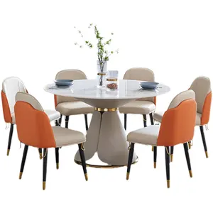 免费样品便宜的经典4座现代玻璃纤维顶部餐桌套装/餐桌和椅子