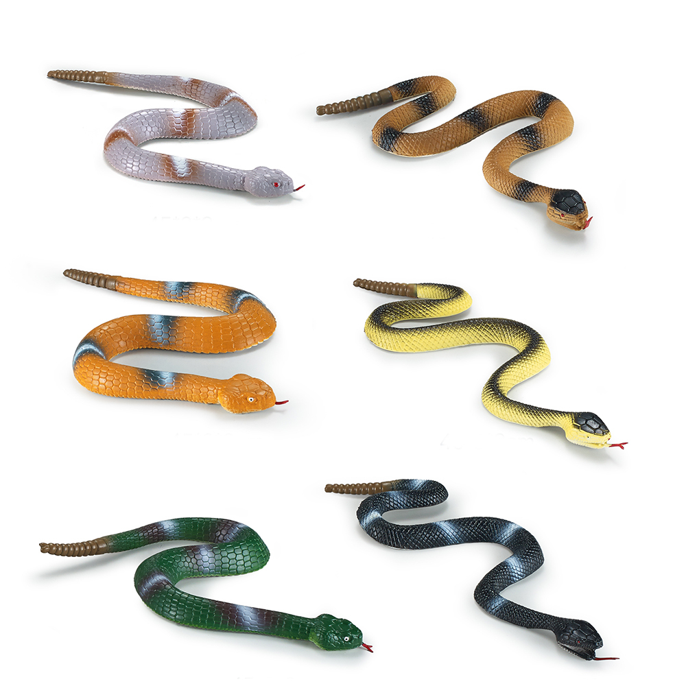 6 PCS Modèle De Serpent Simulation Bébé Serpents Jouets Qui Ont L'air