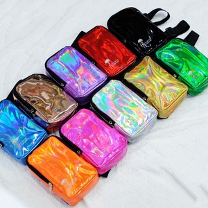 10 Colors Mix PU Holographic Laser Waterproof Leg <b>Bag</b> 7.8 Inches <b>Phone</b> Thigh <b>Bag</b> <b>for</b> Women Carnival - Product Image 4