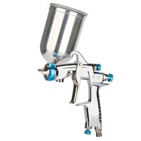 Nouveau pistolet de pulvérisation HVLP CY W101 Mini avec buse de 1,0 mm/1,3 mm/1,5 mm/1,8 mm, pot en acier inoxydable de 400 cc, outil de peinture automobile