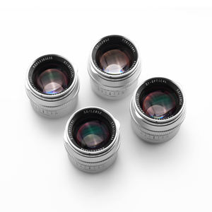 TTArtisan 50mm F1.2 APS-C messa a fuoco manuale obiettivo per Nikon Z Sony E <span class=keywords><strong>Fujifilm</strong></span> X M43 <span class=keywords><strong>Canon</strong></span> EOS-M montaggio fotocamera DSLR nuovo argento - Product Image 6