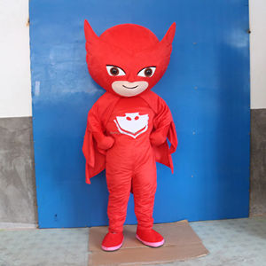 Efun MOQ 1 PC Professional <span class=keywords><strong>Custom</strong></span> <span class=keywords><strong>Red</strong></span> Masked Man Maskottchen Kostüm Walking Cartoon Charakter Maskottchen Kostüm zum Verkauf - Product Image 3