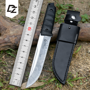 Couteau à lame fixe multifonctionnel KIRISHIMA, survie en plein air, camping, chasse, lame droite, acier inoxydable, manche G10, bricolage - Product Image 6