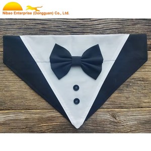 Pañuelo Elegante para Perro con Diseño de Corbata, en Blanco y Negro, Colores Personalizados, para Colocar Sobre el <span class=keywords><strong>Collar</strong></span> - Product Image 2