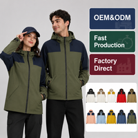 Veste unisexe à capuche amovible pour hommes et femmes, imperméable, coupe-vent, respirante, légère, polyvalente, décontractée