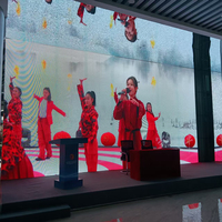 Écran LED transparent P3.91 personnalisé en usine, écran LED à grille intérieure, mur d'affichage pour la publicité