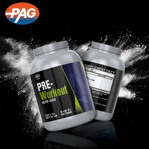 Pag Groothandel Custom Private Label Energie Focus Gewichtsverlies Sport Voeding Gym Pre Workout Drank Poeder Supplement Jar