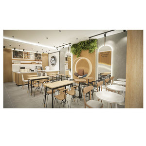 Finitions industrielles mais modernes, café, pains Croissants, pâtes fraîches, Design de boulangerie, restauration rapide, Design de magasin - Product Image 1