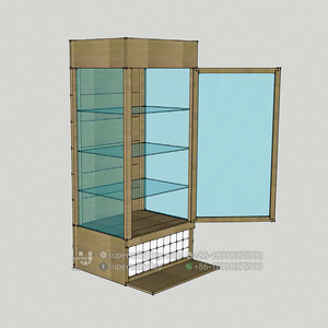 Miễn Phí Tùy Chỉnh Thiết Kế Chất Lượng Hàng Đầu Hiển Thị Bằng Gỗ Tủ Đứng Cho Quang Cửa Hàng Cao Cấp Ván Ép Kính Hiển Thị Lịch Thi Đấu - Product Image 5