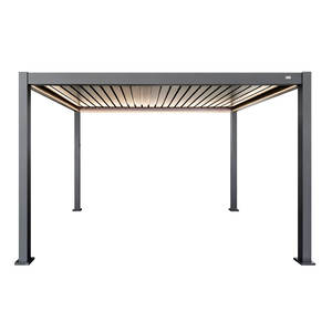 Pérgola <span class=keywords><strong>de</strong></span> Patio Exterior Plegable Inteligente <span class=keywords><strong>de</strong></span> Alta Calidad con Marco <span class=keywords><strong>de</strong></span> Aluminio con Recubrimiento en Polvo Impermeable, Fácil Instalación, Techo <span class=keywords><strong>de</strong></span> PVC - Product Image 5