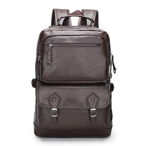 Custom 2025 Hot Fashion Pu Unisex <b>Large</b> <b>Capacity</b> Outdoor Men PU Laptop <b>Backpack</b> - Product Image 1