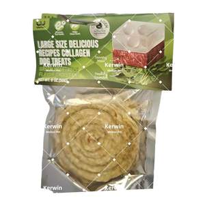 Vente en gros <span class=keywords><strong>de</strong></span> croquettes pour chiens, friandises dentaires pour chiens, croissants au collagène, saveur citrouille, bâtonnets à mâcher dentaires à haute teneur en protéines pour chiens - Product Image 2