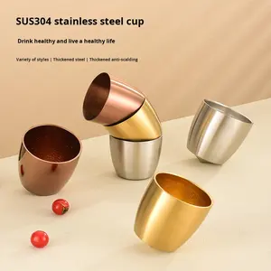 مجموعة أكواب ويسكي دوارة من الفولاذ المقاوم للصدأ 304 للبوربون والسكوتش والكونياك والبراندي والتيكيلا، هدايا للشرب في البار - Product Image 1