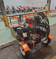 Harga Terjangkau WEMAX Mesin Pemroses Kayu Log Splitter Bertenaga Bensin Operasi Horizontal Kekuatan 37 Ton Pengangkat Kayu Diameter 400mm