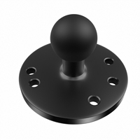 Dudukan Ballhead Aluminium 1 ", jadi dasar bulat penjepit untuk komputer industri/pemegang Tablet untuk mobil/kendaraan/adaptor perahu