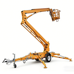 L-384 Fabrieks Prijs 18m Hoogwerker Telescopische Gelede Aanhangerbare Boomlift Hydraulische Kersenplukker Spinboomlift - Product Image 6