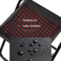 Chaise de camping et de pêche moderne, robuste et portable, banc pliable avec sac de transport, cadre en acier allié, siège en tissu Oxford