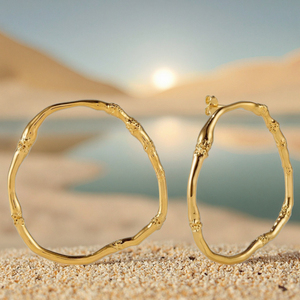 Bombastica eclissi grandi cerchi orecchino 316L in acciaio inox forma geometrica per le donne Hip-hop frequentatrici di feste - Product Image 3