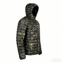 Blouson de chasse pour homme ODM - Tissu camouflage uni léger, coupe ajustée, imperméable, coupe-vent et respirant