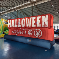 Maßgefertigtes Halloween Aufblasbares Werbeschild Riesige Aufblasbare Buchstaben-Werbetafel Aufblasbare Werbewand für Feiertagspartys