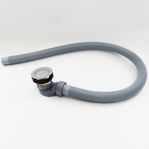 Cubo de madera, lavabo inferior, <span class=keywords><strong>tubo</strong></span> de drenaje telescópico, bañera extendida de plástico, desodorante para fregona de piscina, tubos de plástico Premium - Product Image 5