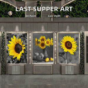 Sang Trọng 3-Mảnh Chúa Giêsu Kitô Cuối Cùng Supper Áp phích Kitô Giáo Bức Tranh Tường Vải Sơn Dầu Tường Nghệ Thuật Giấy Hỗ Trợ Cơ Sở Cho Phòng Khách - Product Image 4
