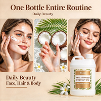 Huile de Coco Fractionnée Multi-Usages Liquide MCT – Base Végétale pour Massage, Soins de la Peau, Cheveux, Fabrication de Savon, Aromathérapie, DIY Beauté – Vente en Gros