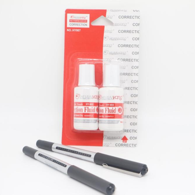 Huanyang Быстросохнущий хорошая цена 30 мл мягкой щеточки, чтобы придать корректирующая жидкость ручка