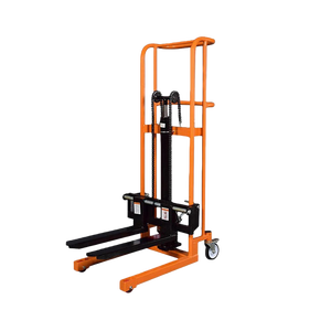 मैनुअल हाइड्रोलिक स्टेकर 0.4t 400kg लोड हैंड लिफ्ट ट्रक समायोज्य लिफ्ट के साथ हल्के स्टेकर - Product Image 2