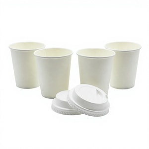 Gobelets en papier kraft jetables avec couvercle, à paroi simple, biodégradables, compostables, pour la restauration, boissons chaudes, logo personnalisé - Product Image 4