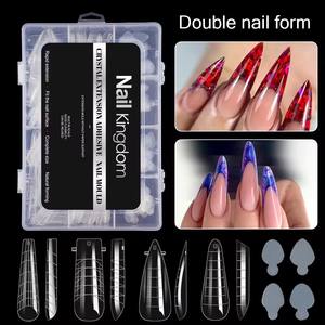 <span class=keywords><strong>AILLSA</strong></span> OEM 288PCs Dual Forms Nails Poly Extension Gel Mold Nail Form 4 Estilos Fast Builder UV Gel Nail Tips Molde DE MANICURA - Product Image 3