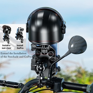 Support de téléphone pour moto étanche avec pare-soleil, casque de moto, support de téléphone portable, protège l'écran, empêche l'exposition au soleil et la <span class=keywords><strong>pluie</strong></span> - Product Image 5