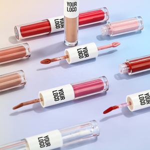 Nuovi tubi di buona qualità due lati trucco lucidalabbra Private Label rendere il vostro duraturo 2 In 1 rossetto e lucidalabbra - Product Image 3