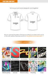 <span class=keywords><strong>Polo</strong></span> da Uomo <span class=keywords><strong>a</strong></span> Maniche Corte con Logo Personalizzato, Bordo Dorato e Polsini <span class=keywords><strong>a</strong></span> Costine, per Uniformi di Squadra, Produzione Diretta OEM - Product Image 5