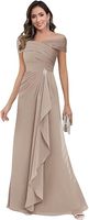 Robe de soirée longue en forme de A avec logo personnalisé, robe de soirée formelle plissée en mousseline, robe de mariée haute couture