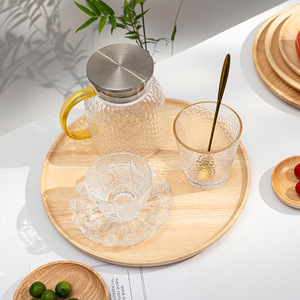 จานกลมแบบใช้แล้วทิ้งจานลายไม้สไตล์ญี่ปุ่นสีสันสดใสสำหรับใช้ในครัวเรือน - Product Image 5