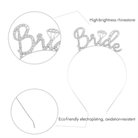 Bandeau de mariée en or rose et argent YACHEN, décorations de fête de bachelorette, ensemble de bandeaux de mariée pour la fête prénuptiale