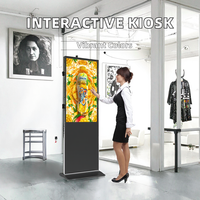 Lecteur publicitaire interactif Android sur pied, Totem numérique OEM, Affichage LCD, Kiosque d'affichage pour centre commercial et ascenseur