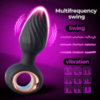 Vibromasseur anal rotatif électrique en silicone, stimulateur anal, masseur de prostate, produits sexuels de luxe, jouets sexuels anaux