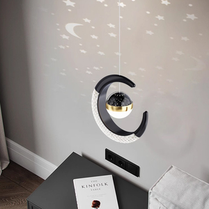 Lámpara Colgante Decorativa LED Negra con Pantalla de Hierro y Acrílico, Lámpara Colgante Moderna para Sala de Estar y Hogar - Product Image 6