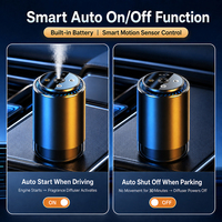 Diffuseur d'arômes de voiture en alliage d'aluminium de luxe avec fonction de pulvérisation automatique pour l'intérieur des SUV, berlines et camions