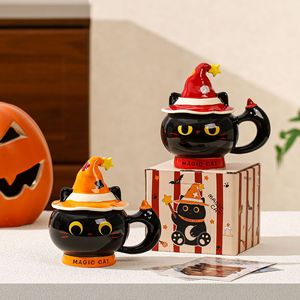 Taza de Cerámica con Diseño de Gato Mágico de Dibujos Animados Lelyi, Apta <span class=keywords><strong>para</strong></span> Lavavajillas, <span class=keywords><strong>para</strong></span> Oficina, Regalo de Cumpleaños, Taza de Café <span class=keywords><strong>para</strong></span> <span class=keywords><strong>Parejas</strong></span> - Product Image 6