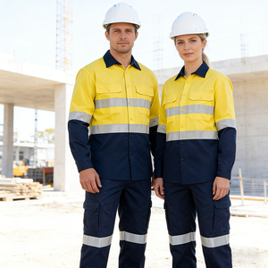 Uniformes <span class=keywords><strong>de</strong></span> Trabajo <span class=keywords><strong>de</strong></span> Alta Visibilidad Fluorescentes para Aeropuertos, Petróleo, Gas, Mecánica, Tráfico, Minería e Industria, Camisetas <span class=keywords><strong>de</strong></span> Trabajo - Product Image 4