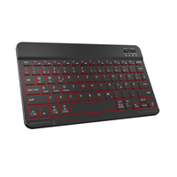 Tablette clavier thaïlandais et arabe rétroéclairée de 10 pouces rechargeable, nouvelle interface BT, fonctionnement à ciseaux, sans fil, nouvelle et améliorée