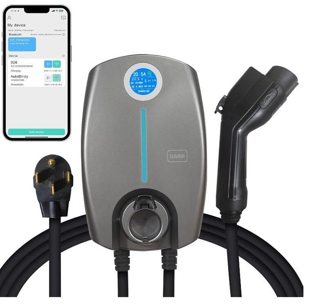 40 Amp Level 2 EV Charger,Home Smart Charging Station with NEMA 14-50 Plug for All J1772 Electric Vehicles, 25-Foot Cable