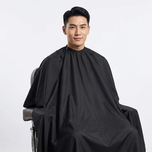 Cape de coiffure rayée, robe de barbier au design classique, tablier de salon, accessoires professionnels de coiffure, capes noires de barbier - Product Image 1